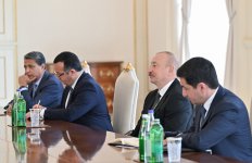 President Ilham Aliyev receives delegation led by Speaker of National Council of Slovakia (PHOTO)