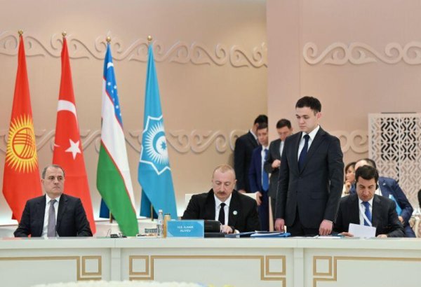 President Ilham Aliyev participates in signing of Turkistan Declaration