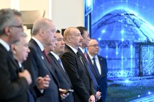 President Ilham Aliyev and participants of OTS Informal Summit attend groundbreaking ceremony of Turkic Civilization Center (PHOTO)