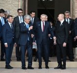 President Ilham Aliyev and other participants of OTS informal summit tour cultural sites in Turkistan (PHOTO)