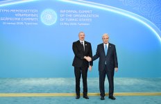 President Ilham Aliyev attends OTS Informal Summit in Turkistan (PHOTO)
