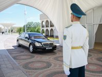 President Ilham Aliyev and other participants of OTS informal summit tour cultural sites in Turkistan (PHOTO)