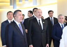 President Ilham Aliyev and other participants of OTS informal summit tour cultural sites in Turkistan (PHOTO)