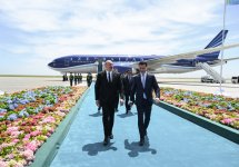 President Ilham Aliyev arrives in Kazakhstan on working visit (PHOTO/VIDEO)