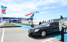 President Ilham Aliyev arrives in Kazakhstan on working visit (PHOTO/VIDEO)