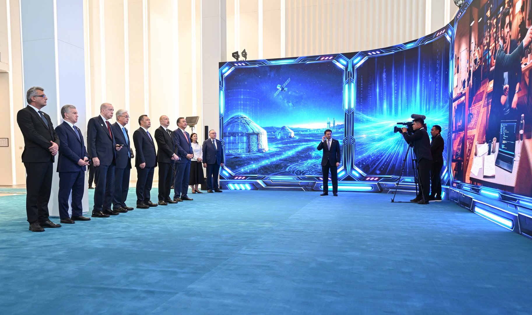 President Ilham Aliyev and participants of OTS Informal Summit attend groundbreaking ceremony of Turkic Civilization Center (PHOTO)