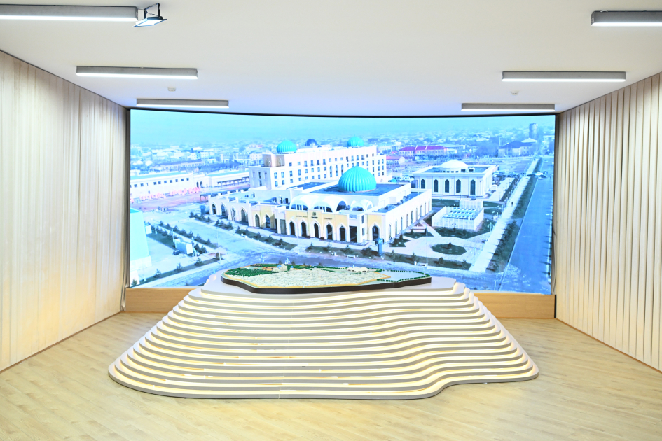 President Ilham Aliyev and other participants of OTS informal summit tour cultural sites in Turkistan (PHOTO)