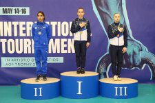 Azerbaijani gymnasts win medals at tournament in Baku (PHOTO)