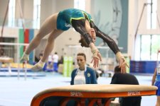 Azerbaijani gymnasts win medals at tournament in Baku (PHOTO)