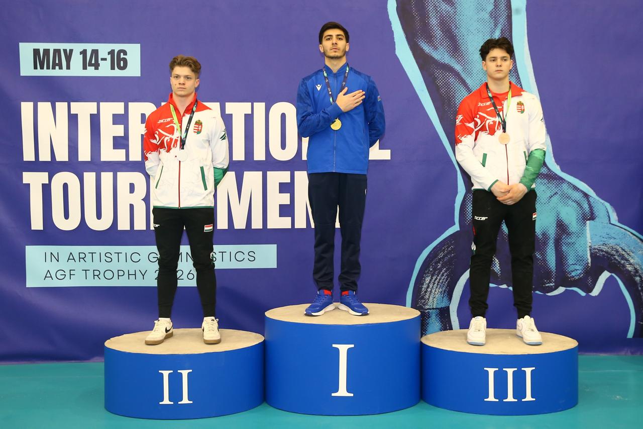 Azerbaijani gymnasts win medals at tournament in Baku (PHOTO)