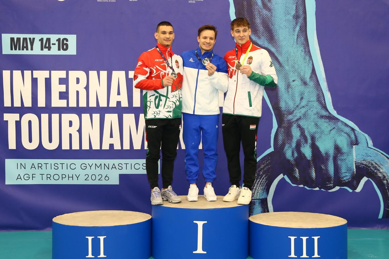Azerbaijani gymnasts win medals at tournament in Baku (PHOTO)