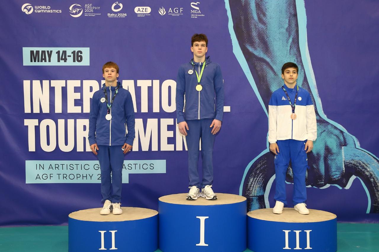 Azerbaijani gymnasts win medals at tournament in Baku (PHOTO)
