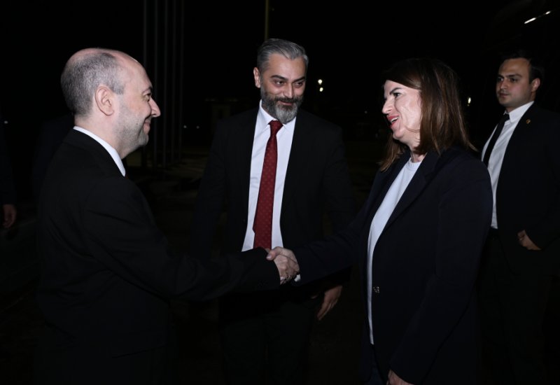 Albania's Deputy Prime Minister arrives in Azerbaijan