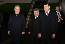 President of Uzbekistan arrives in Azerbaijan (PHOTO)