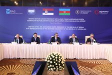 Serbian President meets with Azerbaijani business representatives (PHOTO)