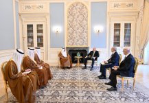 President Ilham Aliyev receives Minister of Energy and Infrastructure of United Arab Emirates (PHOTO)