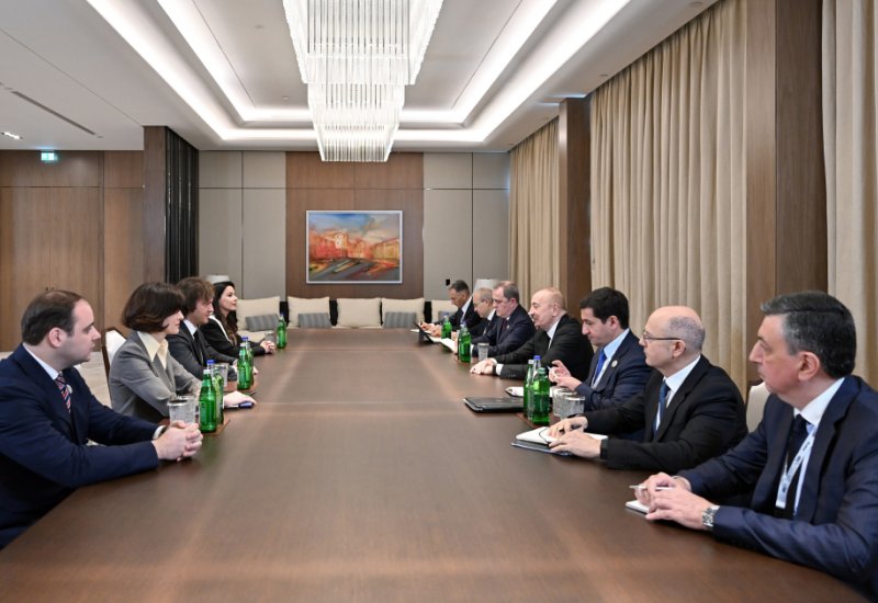 President Ilham Aliyev meets with Georgian Prime Minister (PHOTO)