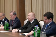 President Ilham Aliyev meets with President of Uzbekistan Shavkat Mirziyoyev (PHOTO)