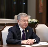 President Ilham Aliyev meets with President of Uzbekistan Shavkat Mirziyoyev (PHOTO)