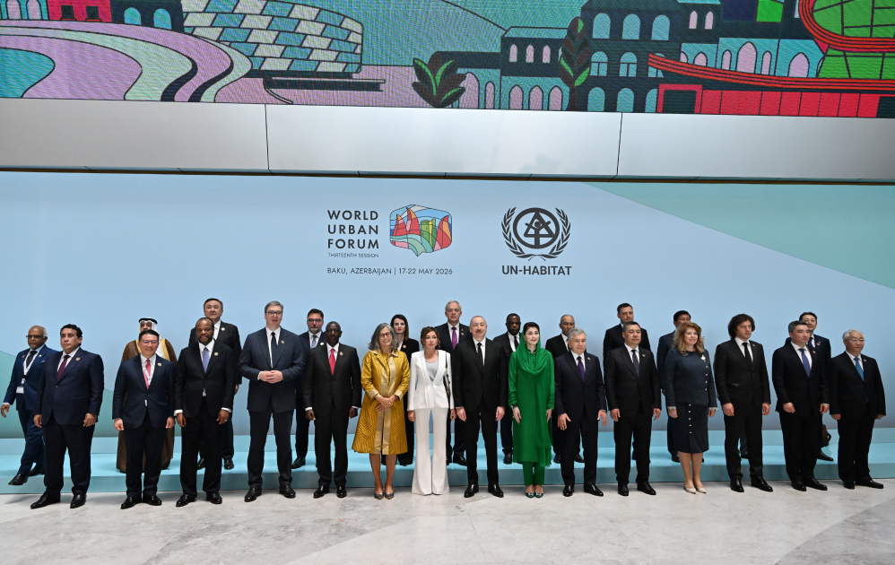 President Ilham Aliyev and First Lady Mehriban Aliyeva attend opening ceremony of WUF13 in Baku (PHOTO/VIDEO)
