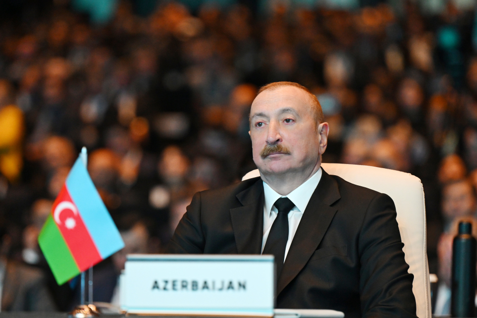 President Ilham Aliyev and First Lady Mehriban Aliyeva attend opening ceremony of WUF13 in Baku (PHOTO/VIDEO)