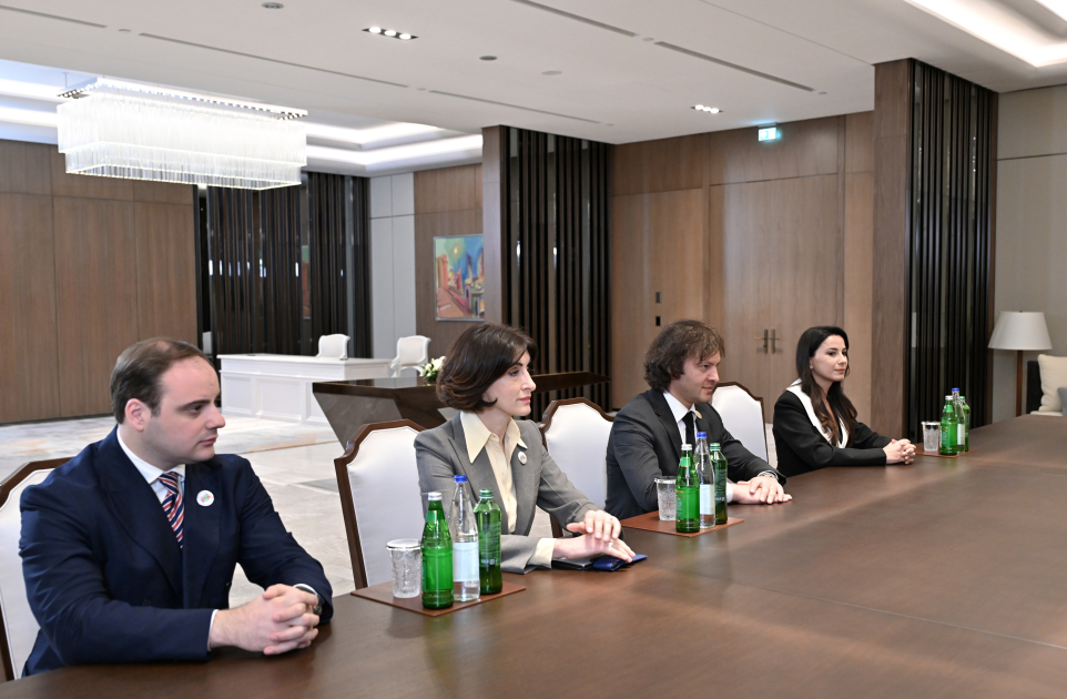 President Ilham Aliyev meets with Georgian Prime Minister (PHOTO)