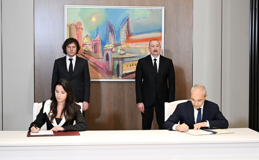 President Ilham Aliyev meets with Georgian Prime Minister (PHOTO)