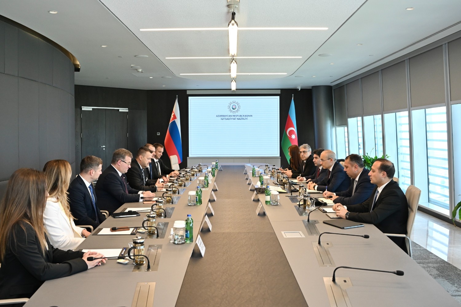 Azerbaijan, Slovakia brainstorm economic and trade cooperation (PHOTO)