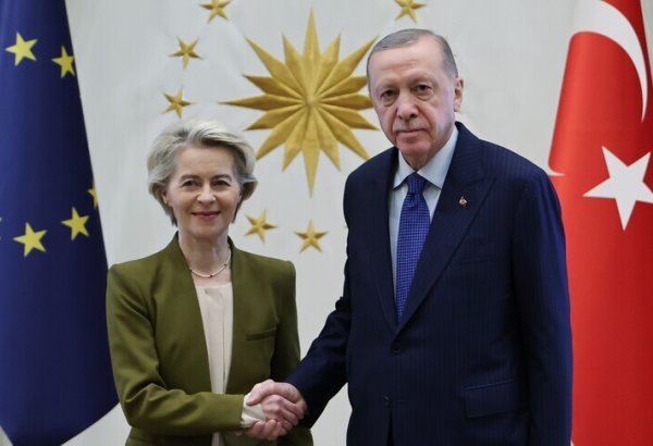 Erdogan, von der Leyen discuss Türkiye-EU relations