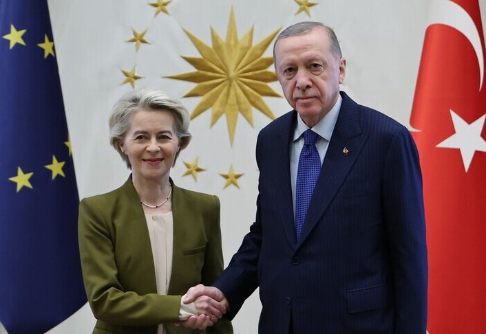 Erdogan, von der Leyen discuss Türkiye-EU relations