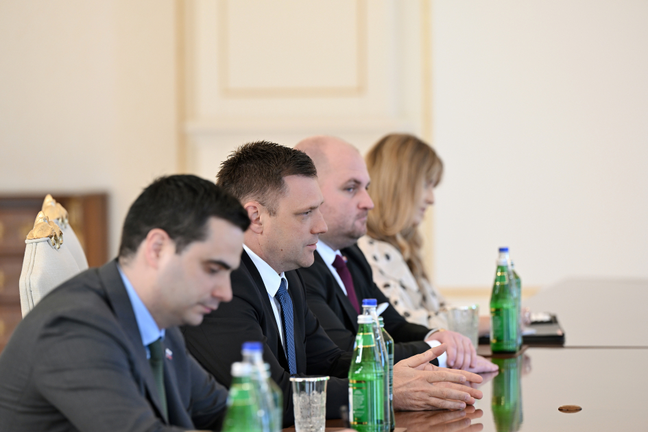 President Ilham Aliyev receives Deputy Prime Minister of Slovakia (PHOTO)