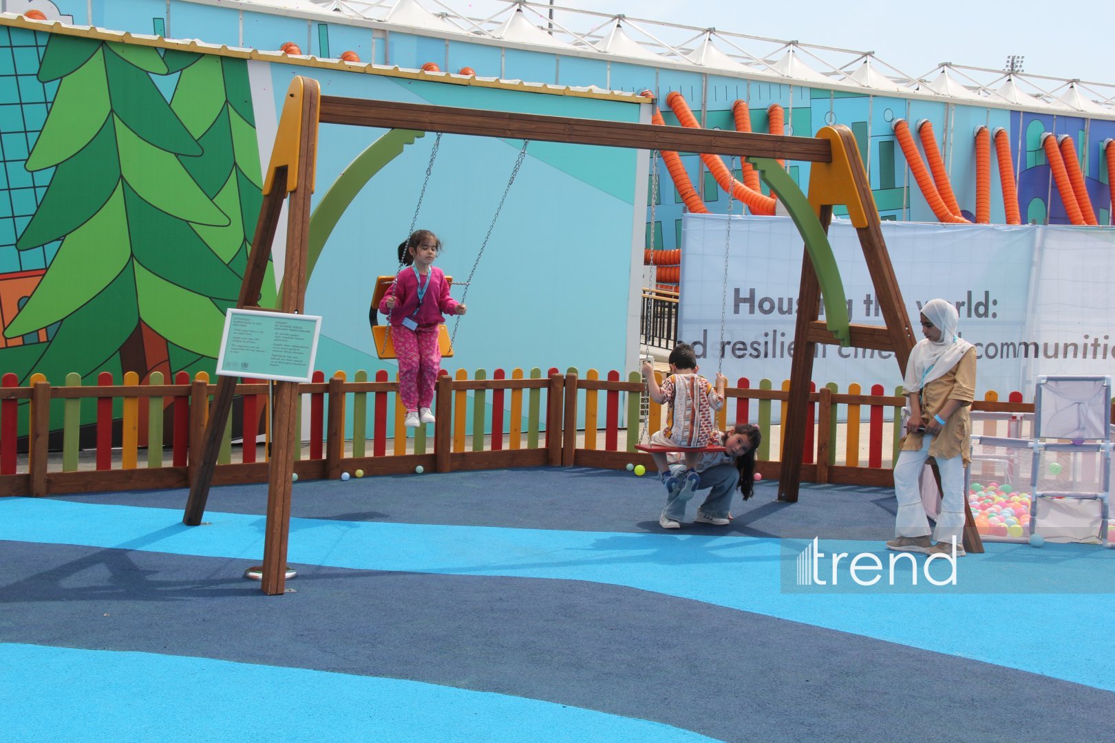 How children's areas at WUF13 in Baku turned into family recreation zones (PHOTO)