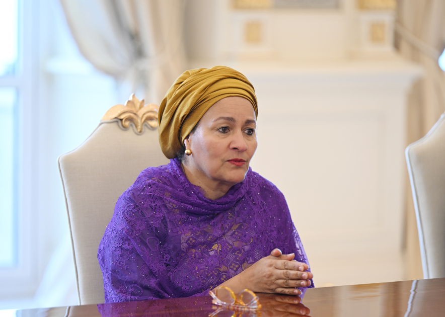 President Ilham Aliyev receives UN Deputy Secretary-General (PHOTO)