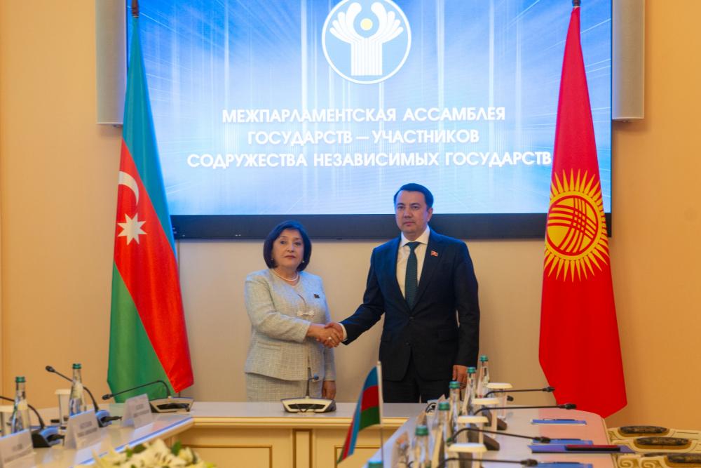 Speaker of Azerbaijani Parliament meets with with her Kyrgyz colleague (PHOTO)