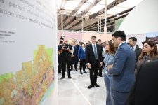 Heydar Aliyev Foundation VP Leyla Aliyeva and Head of Baku Media Center Arzu Aliyeva visit Urban Expo exhibition (PHOTO)