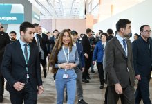 Heydar Aliyev Foundation VP Leyla Aliyeva and Head of Baku Media Center Arzu Aliyeva visit Urban Expo exhibition (PHOTO)