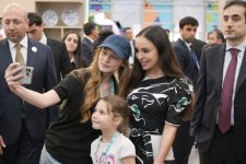 Heydar Aliyev Foundation VP Leyla Aliyeva and Head of Baku Media Center Arzu Aliyeva visit Urban Expo exhibition (PHOTO)