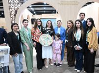 Heydar Aliyev Foundation VP Leyla Aliyeva and Head of Baku Media Center Arzu Aliyeva visit Urban Expo exhibition (PHOTO)