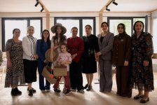 Leyla Aliyeva meets women preserving traditional mat-weaving craft in Masalli (PHOTO)