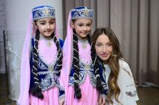 Leyla Aliyeva and Alena Aliyeva attend concert marking Independence Day at SANAT Children's Music and Art Center (PHOTO)
