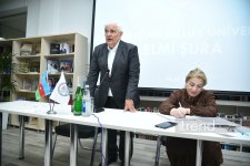 Azerbaijan University of Languages awards honorary professorship to Mikhail Gusman (PHOTO)