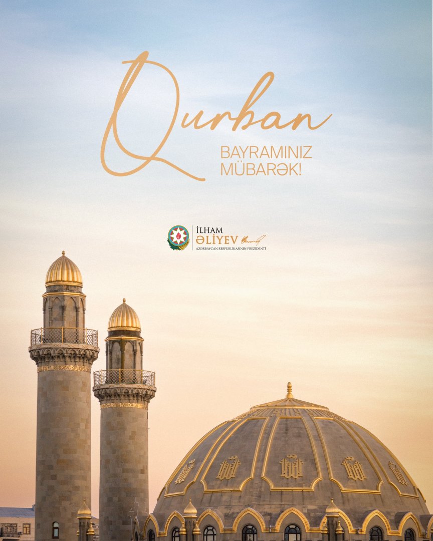 Publication on occasion of Eid al-Adha posted on President Ilham Aliyev's social media pages (PHOTO)