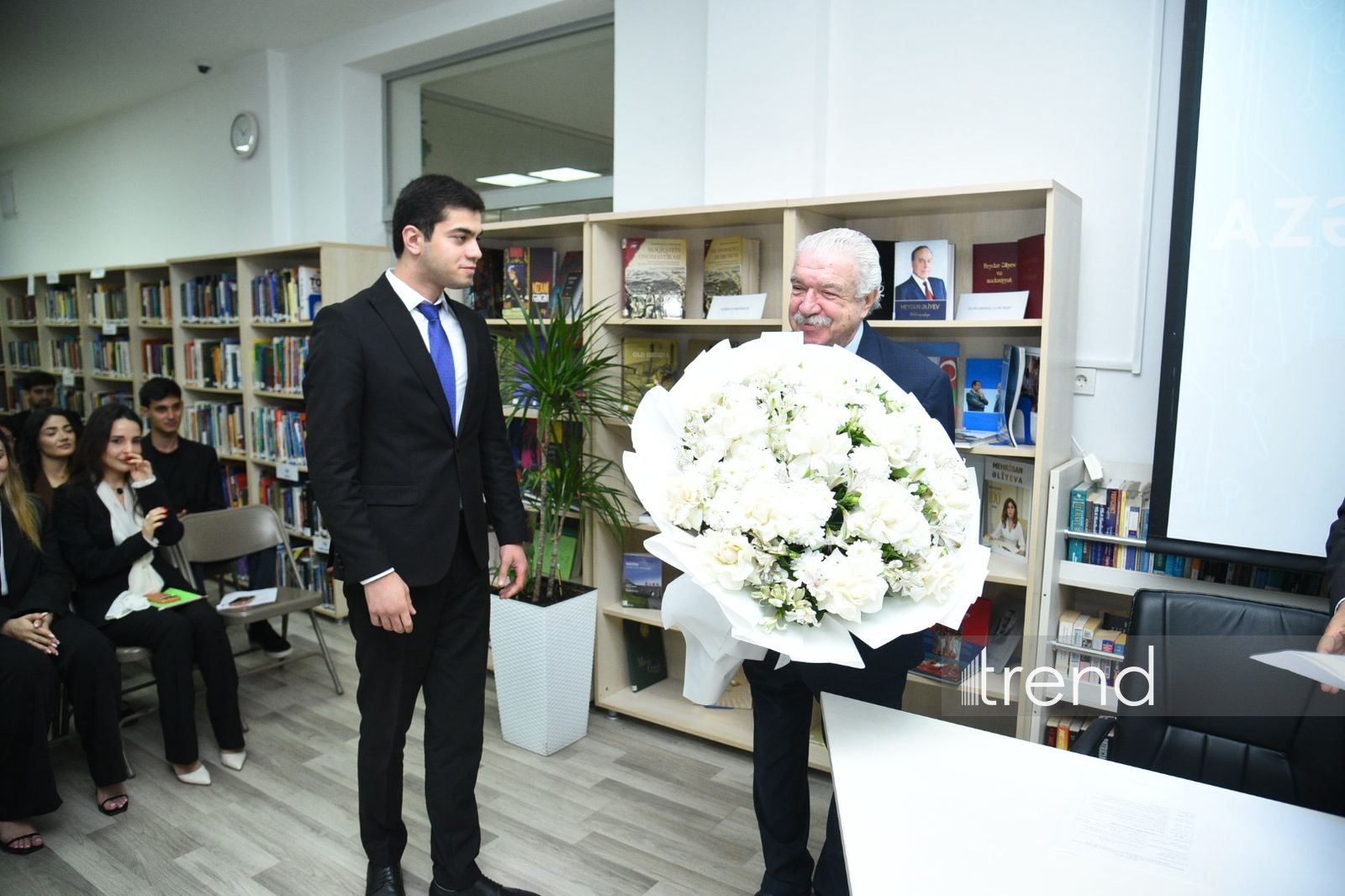 Azerbaijan University of Languages awards honorary professorship to Mikhail Gusman (PHOTO)