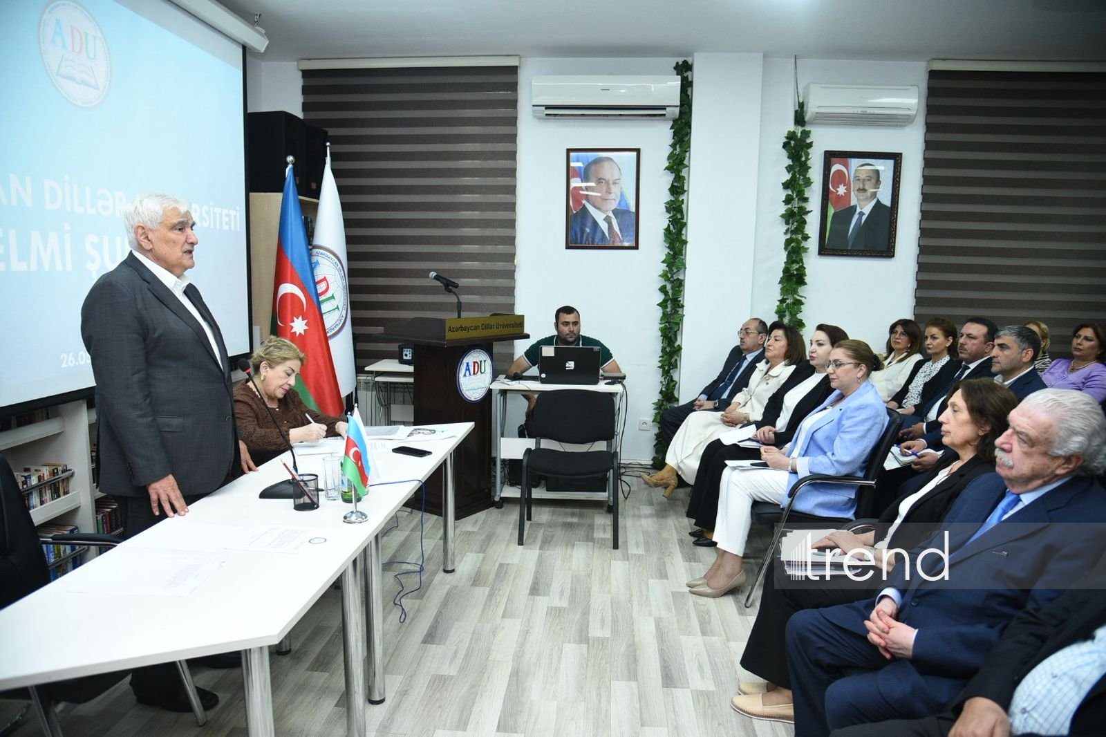 Azerbaijan University of Languages awards honorary professorship to Mikhail Gusman (PHOTO)