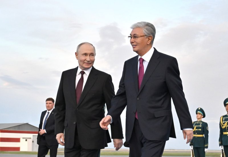Russian president arrives in Kazakhstan on state visit