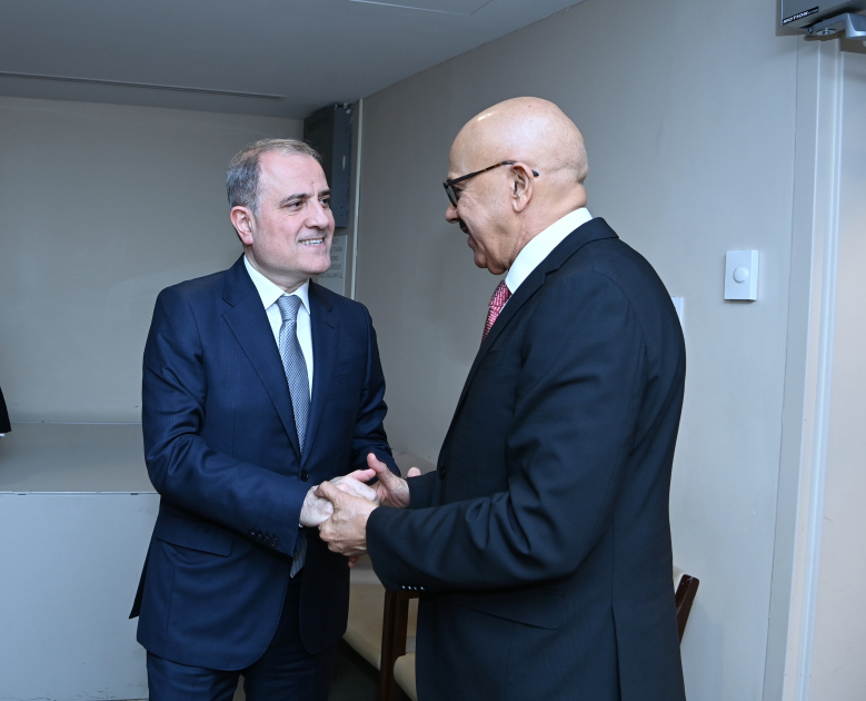 Azerbaijani FM discuss cooperation within UN with his Bahraini counterpart (PHOTO)