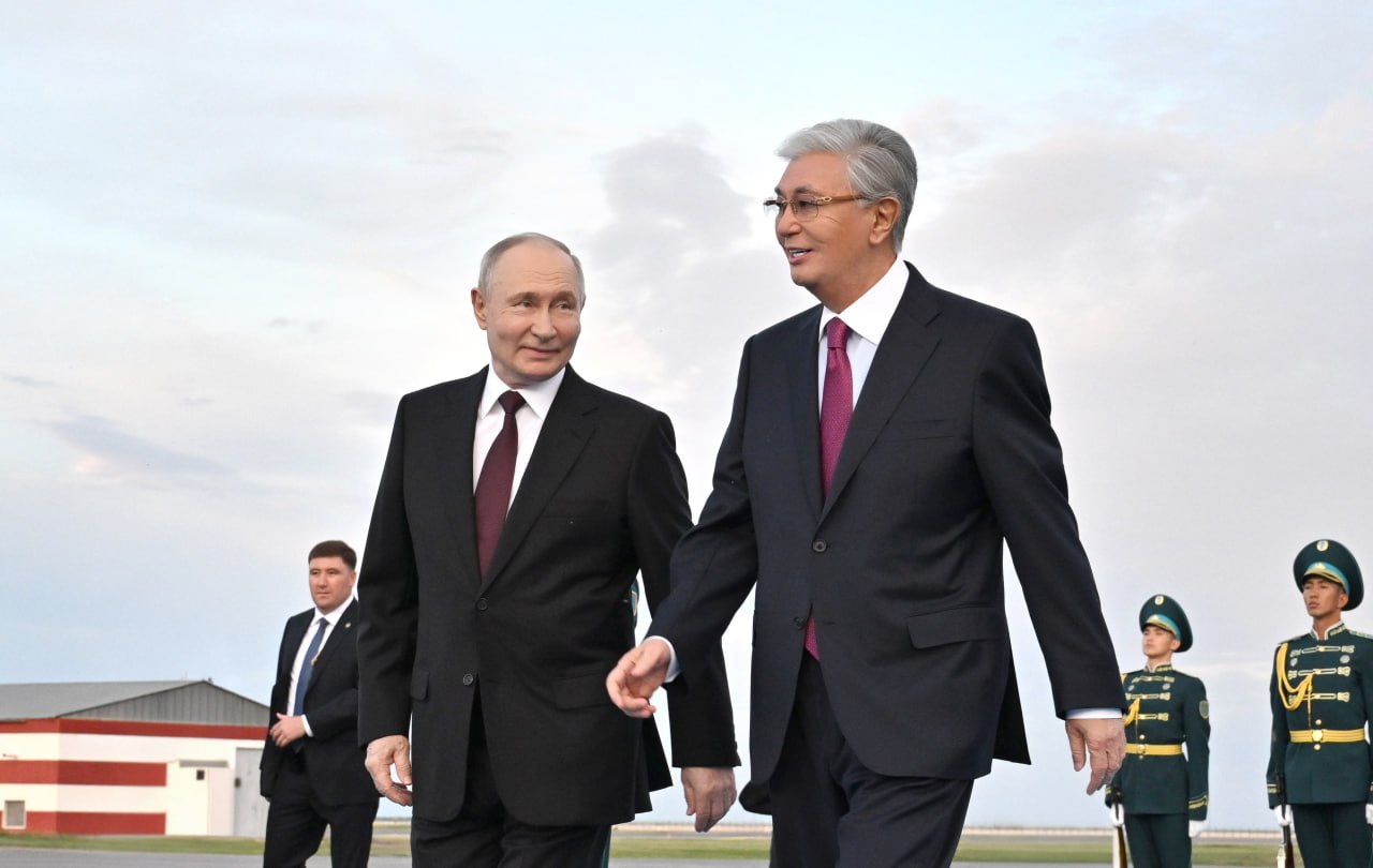 Russian president arrives in Kazakhstan on state visit