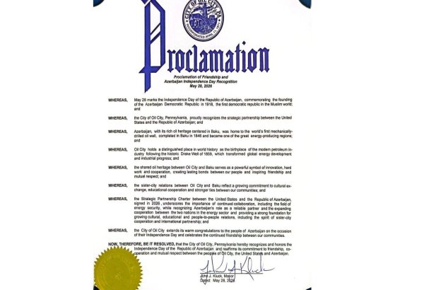 Several U.S. cities adopt proclamations to mark 28 May - Azerbaijani Independence Day (PHOTO)
