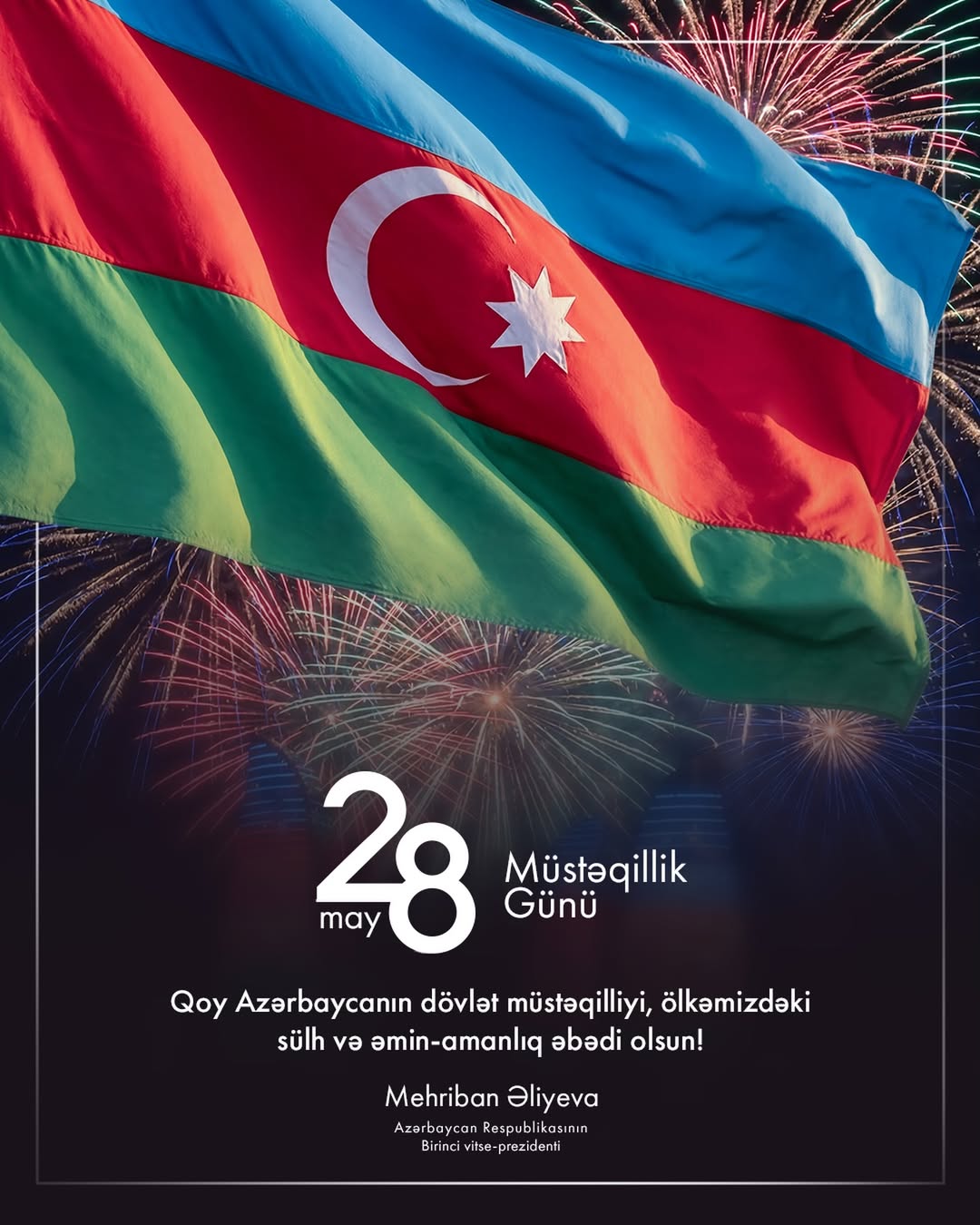 First VP Mehriban Aliyeva shares post on occasion of Independence Day (PHOTO)