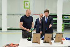President Ilham Aliyev attends inauguration of work gloves manufacturing enterprise in Khankendi (PHOTO)